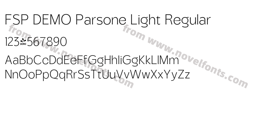 FSP DEMO Parsone Light RegularPreview