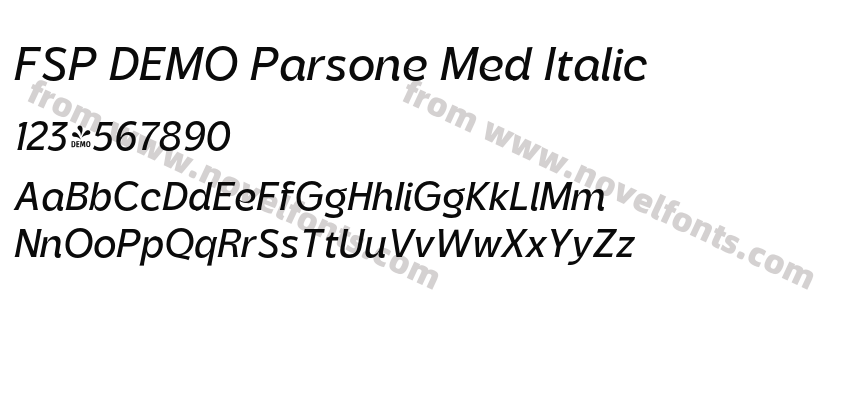 FSP DEMO Parsone Med ItalicPreview