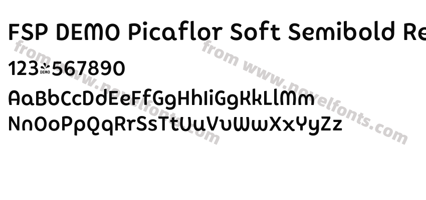 FSP DEMO Picaflor Soft Semibold RegularPreview