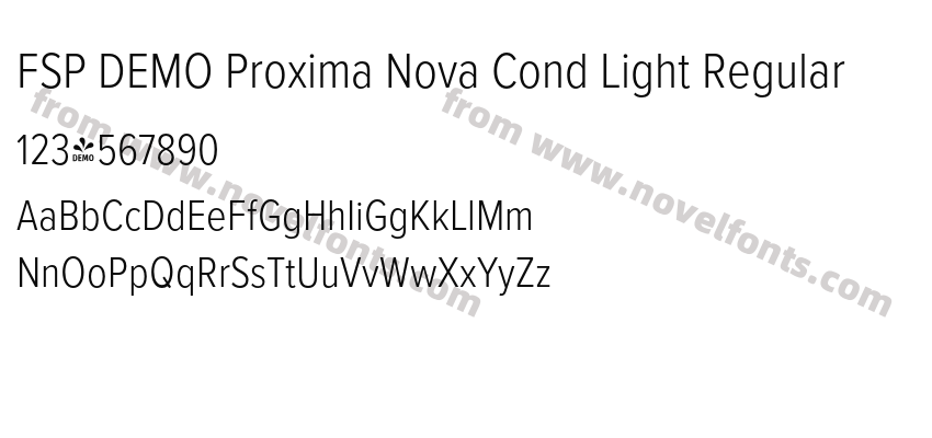 FSP DEMO Proxima Nova Cond Light RegularPreview