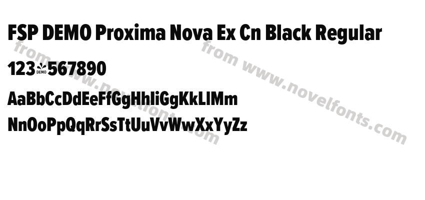 FSP DEMO Proxima Nova Ex Cn Black RegularPreview