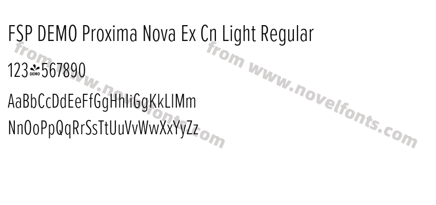 FSP DEMO Proxima Nova Ex Cn Light RegularPreview