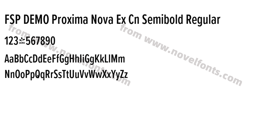 FSP DEMO Proxima Nova Ex Cn Semibold RegularPreview