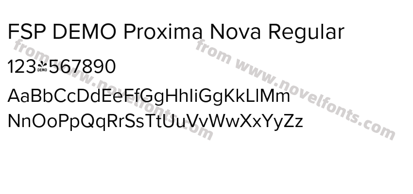 FSP DEMO Proxima Nova RegularPreview