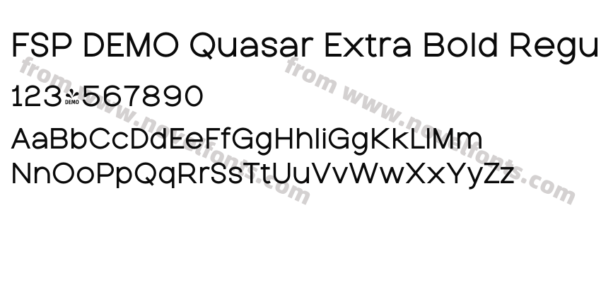 FSP DEMO Quasar Extra Bold RegularPreview