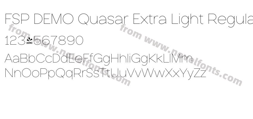 FSP DEMO Quasar Extra Light RegularPreview