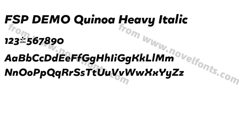 FSP DEMO Quinoa Heavy ItalicPreview