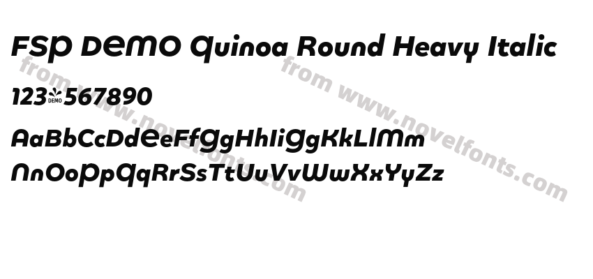 FSP DEMO Quinoa Round Heavy ItalicPreview