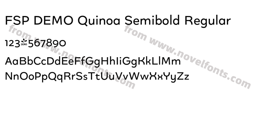 FSP DEMO Quinoa Semibold RegularPreview
