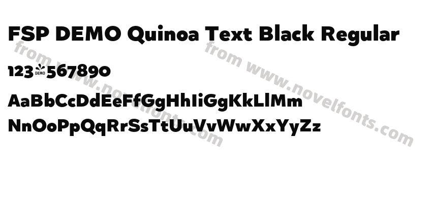 FSP DEMO Quinoa Text Black RegularPreview