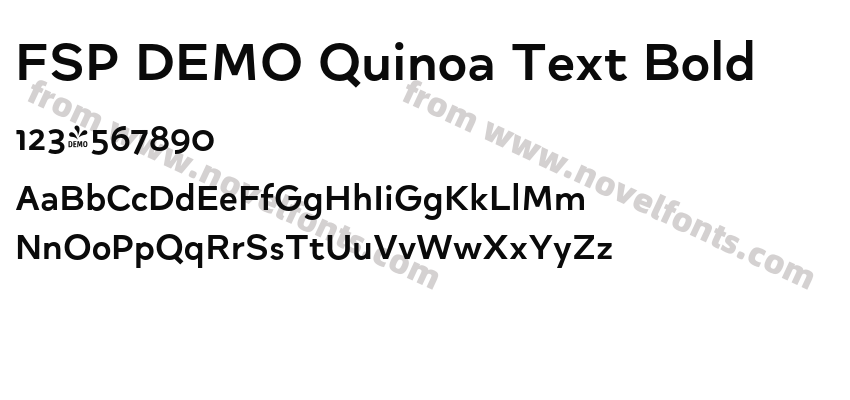 FSP DEMO Quinoa Text BoldPreview