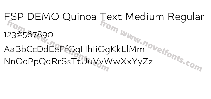 FSP DEMO Quinoa Text Medium RegularPreview