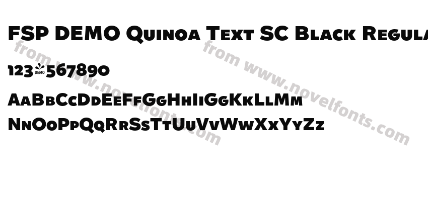 FSP DEMO Quinoa Text SC Black RegularPreview