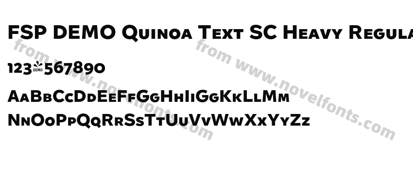 FSP DEMO Quinoa Text SC Heavy RegularPreview