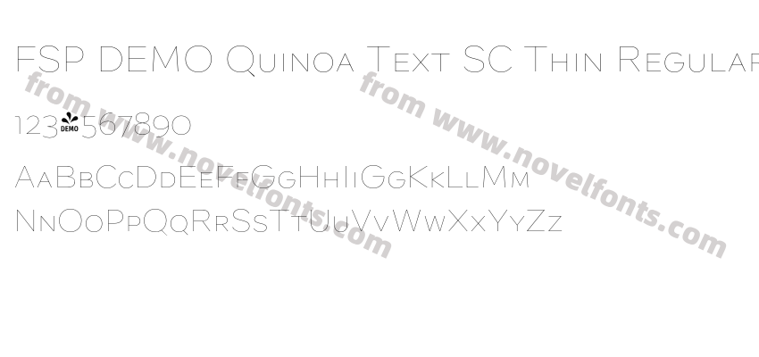 FSP DEMO Quinoa Text SC Thin RegularPreview