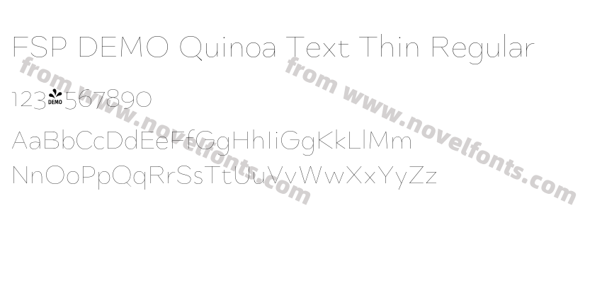 FSP DEMO Quinoa Text Thin RegularPreview