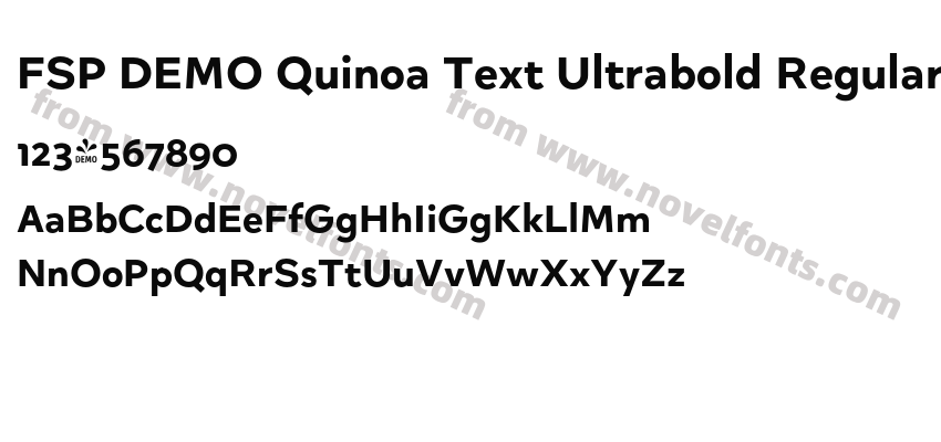 FSP DEMO Quinoa Text Ultrabold RegularPreview