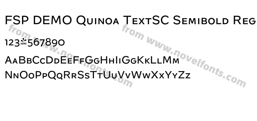 FSP DEMO Quinoa TextSC Semibold RegularPreview