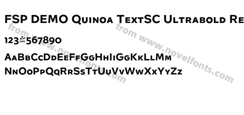 FSP DEMO Quinoa TextSC Ultrabold RegularPreview