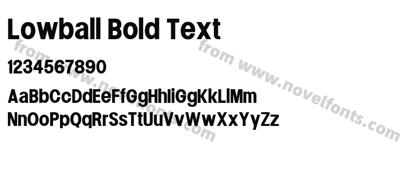 Lowball Bold TextPreview