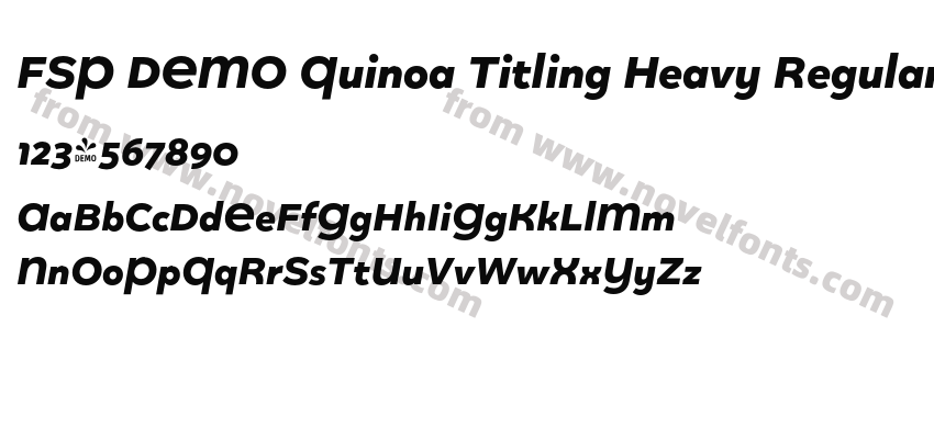 FSP DEMO Quinoa Titling Heavy RegularPreview