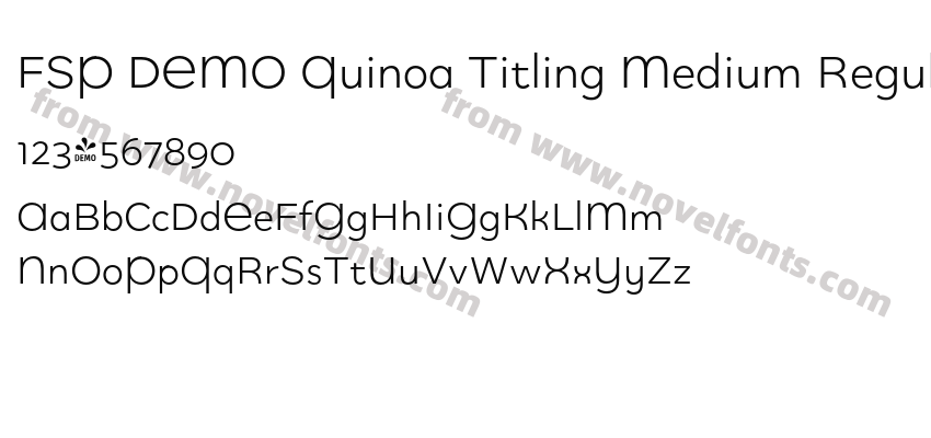 FSP DEMO Quinoa Titling Medium RegularPreview