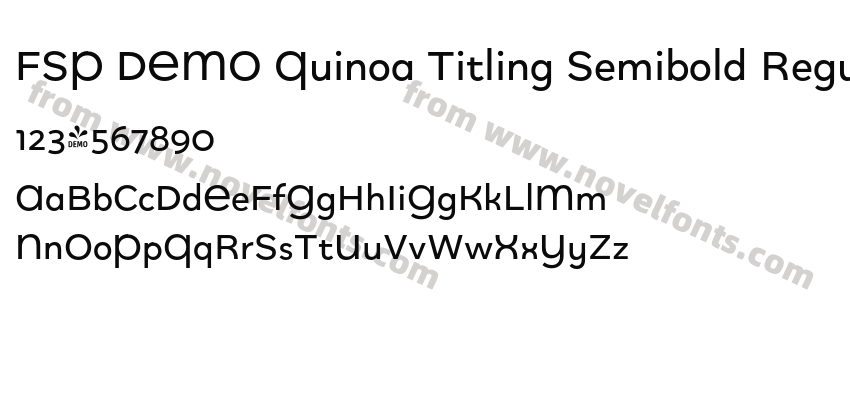FSP DEMO Quinoa Titling Semibold RegularPreview