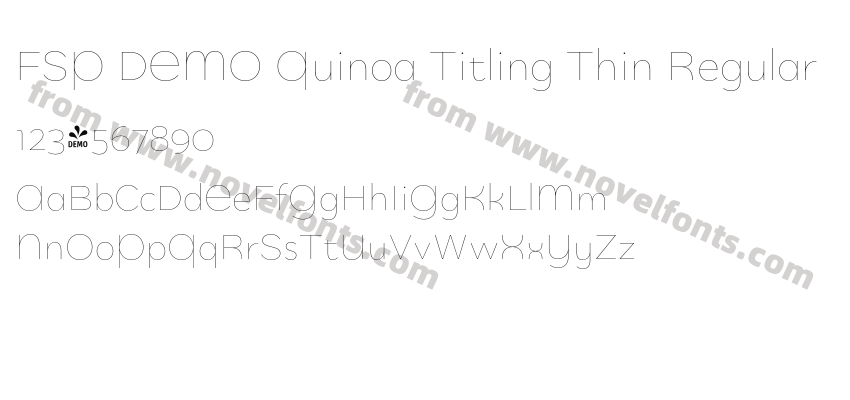 FSP DEMO Quinoa Titling Thin RegularPreview