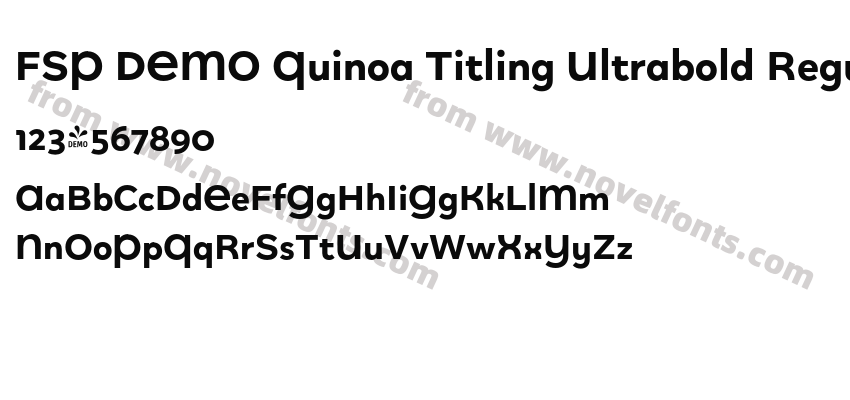 FSP DEMO Quinoa Titling Ultrabold RegularPreview