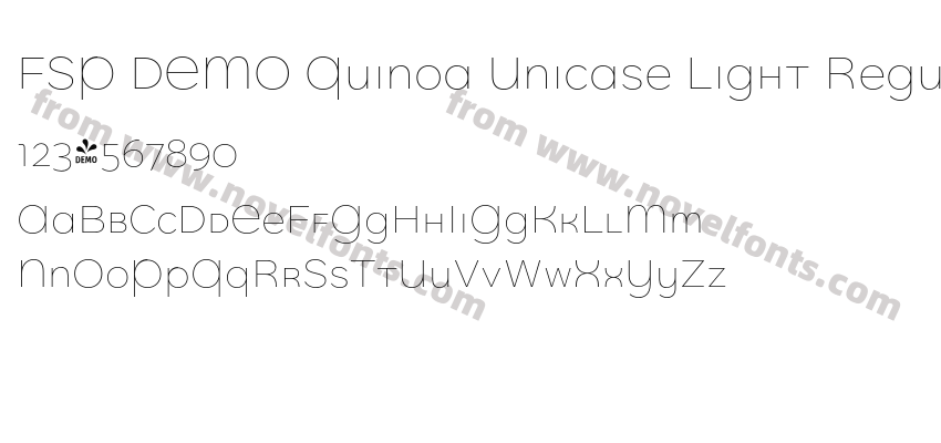 FSP DEMO Quinoa Unicase Light RegularPreview