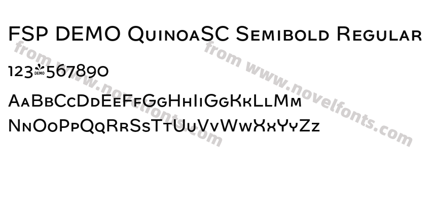 FSP DEMO QuinoaSC Semibold RegularPreview