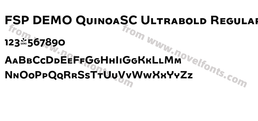 FSP DEMO QuinoaSC Ultrabold RegularPreview