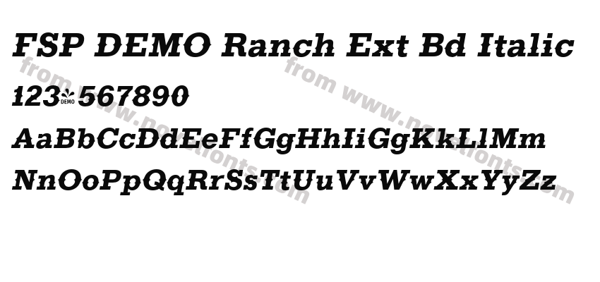 FSP DEMO Ranch Ext Bd ItalicPreview
