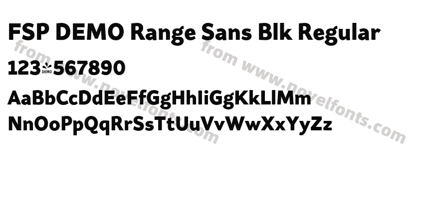 FSP DEMO Range Sans Blk RegularPreview