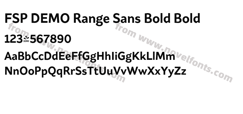 FSP DEMO Range Sans Bold BoldPreview