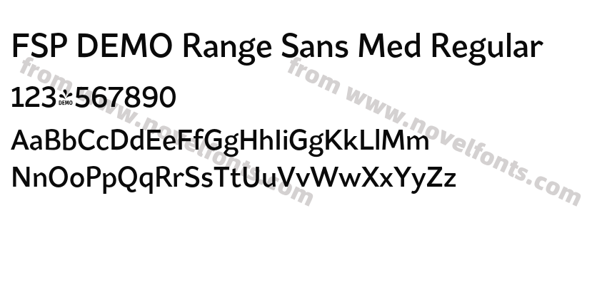 FSP DEMO Range Sans Med RegularPreview