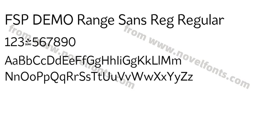 FSP DEMO Range Sans Reg RegularPreview
