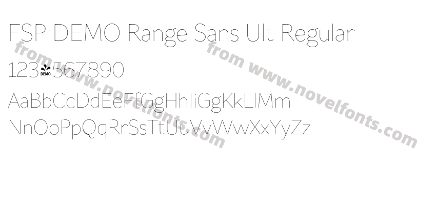 FSP DEMO Range Sans Ult RegularPreview