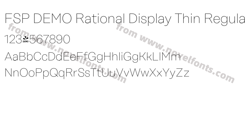 FSP DEMO Rational Display Thin RegularPreview
