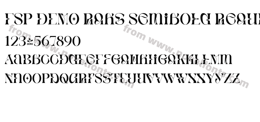 FSP DEMO Rghs Semibold RegularPreview
