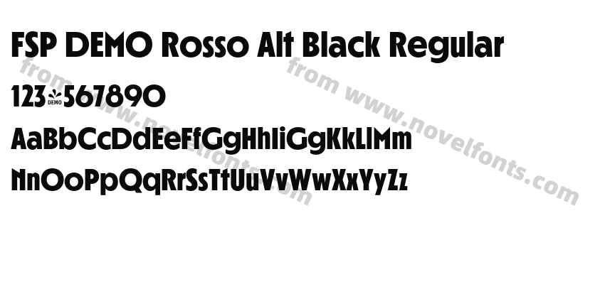 FSP DEMO Rosso Alt Black RegularPreview