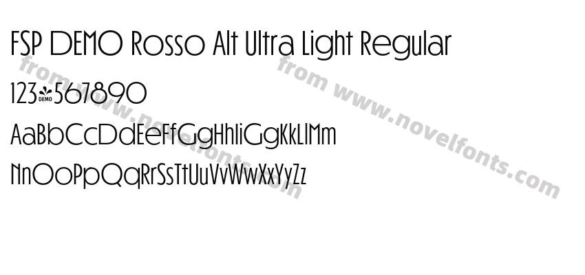 FSP DEMO Rosso Alt Ultra Light RegularPreview