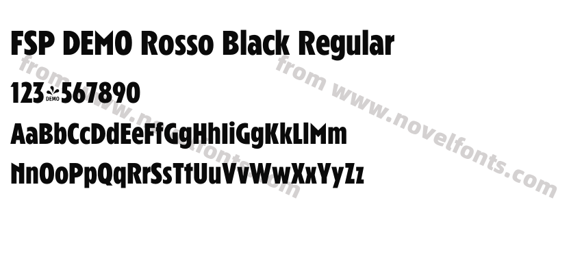 FSP DEMO Rosso Black RegularPreview