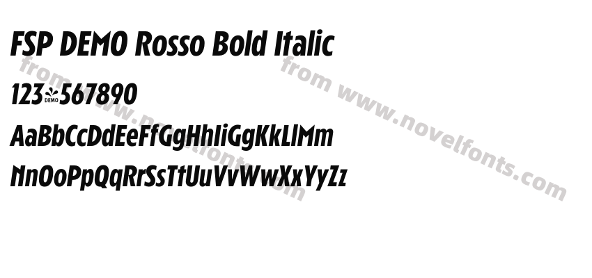 FSP DEMO Rosso Bold ItalicPreview