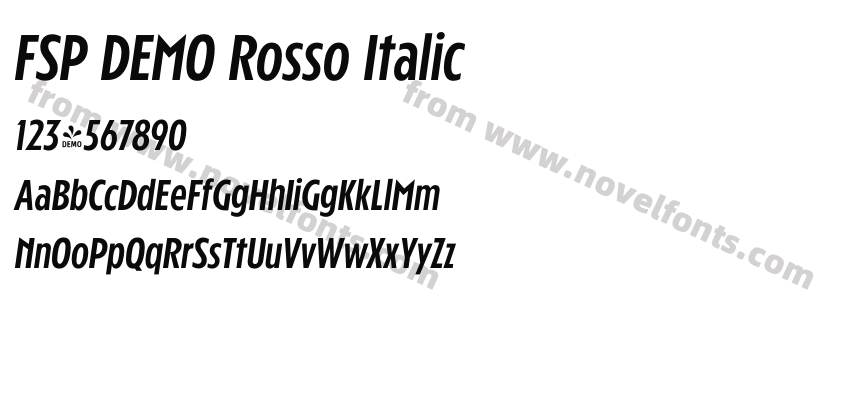 FSP DEMO Rosso ItalicPreview