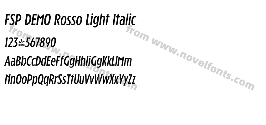 FSP DEMO Rosso Light ItalicPreview