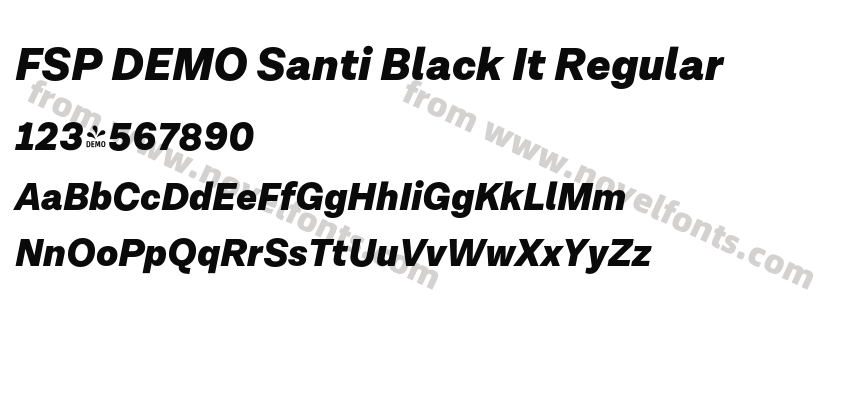 FSP DEMO Santi Black It RegularPreview