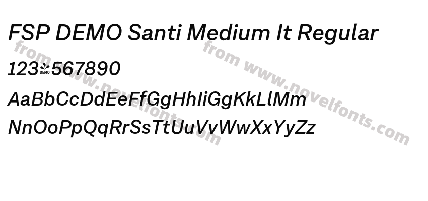 FSP DEMO Santi Medium It RegularPreview