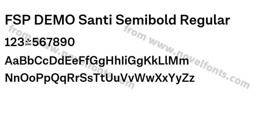 FSP DEMO Santi Semibold RegularPreview