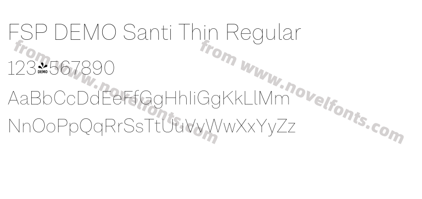 FSP DEMO Santi Thin RegularPreview